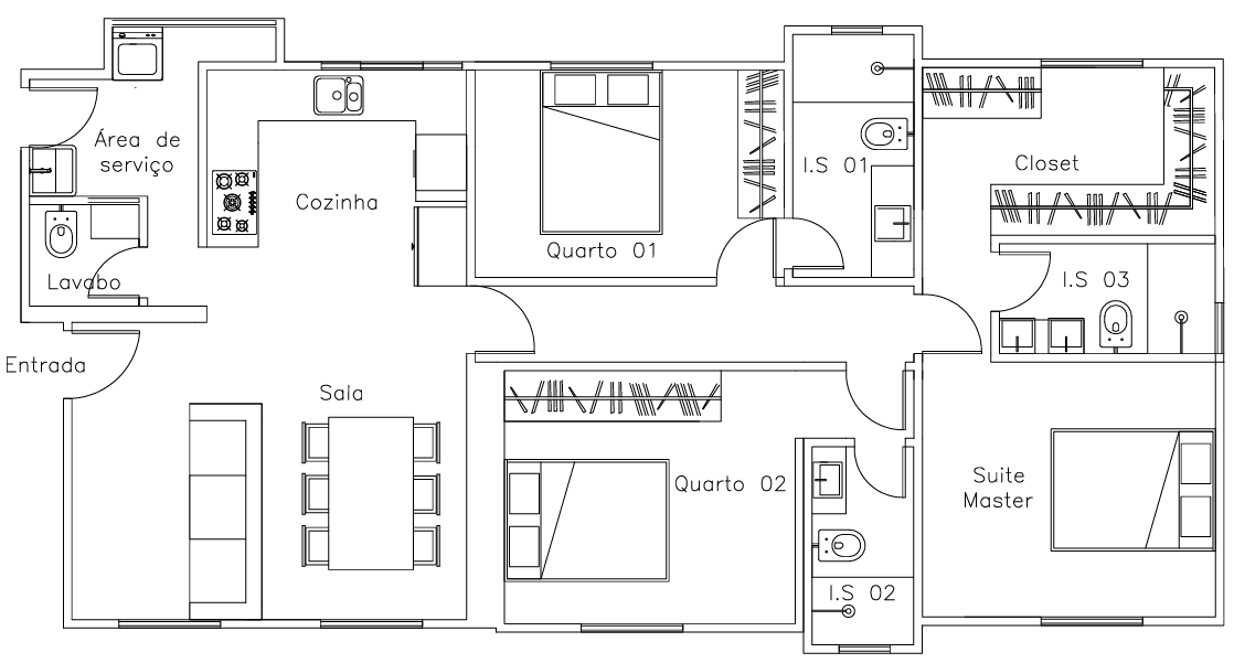 Planta do apartamento